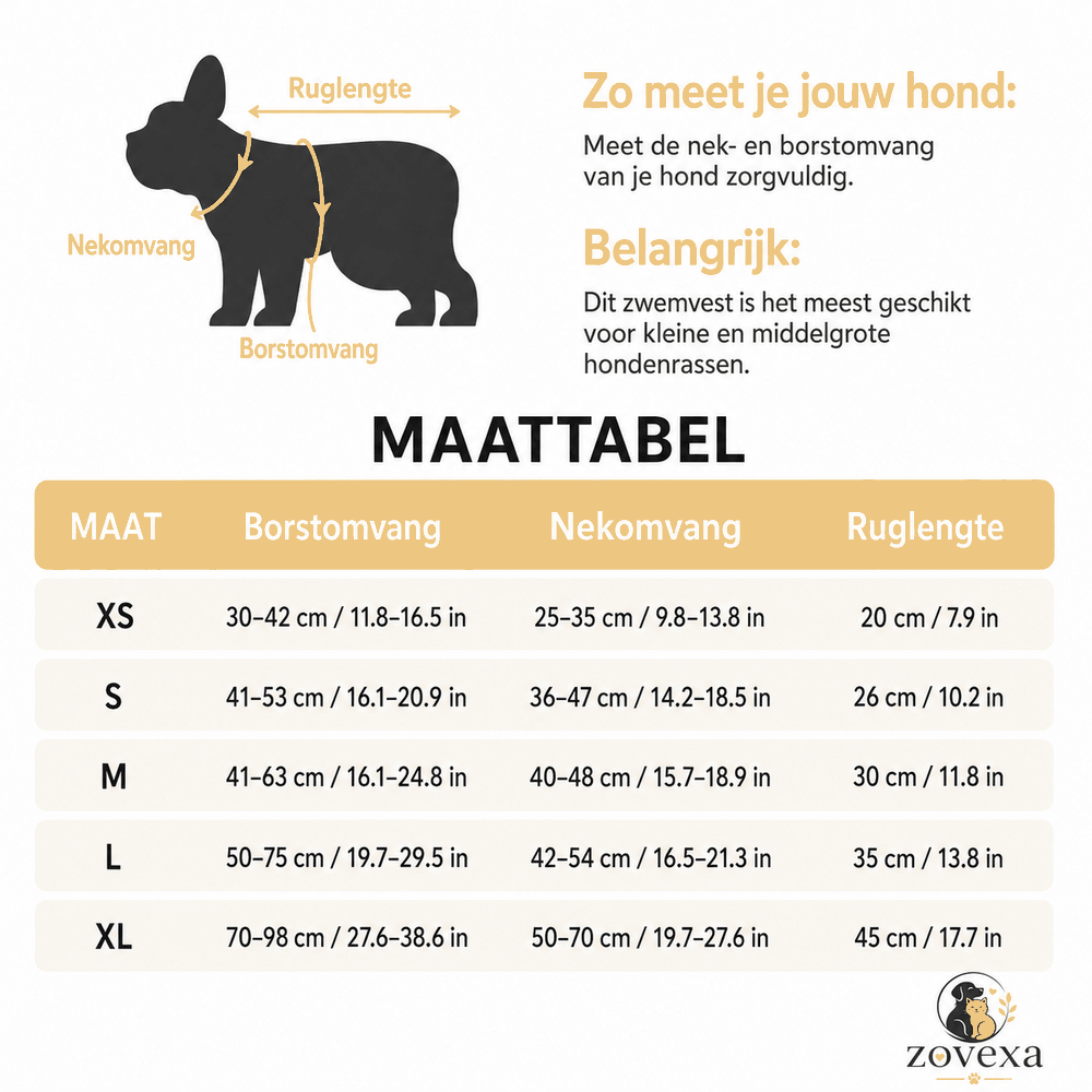 De DoggyDrijver™ reflecterend zwemvest voor honden