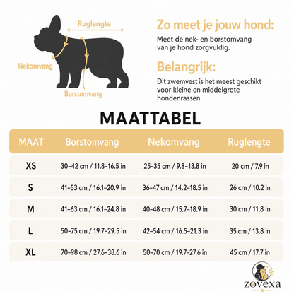 De DoggyDrijver™ reflecterend zwemvest voor honden