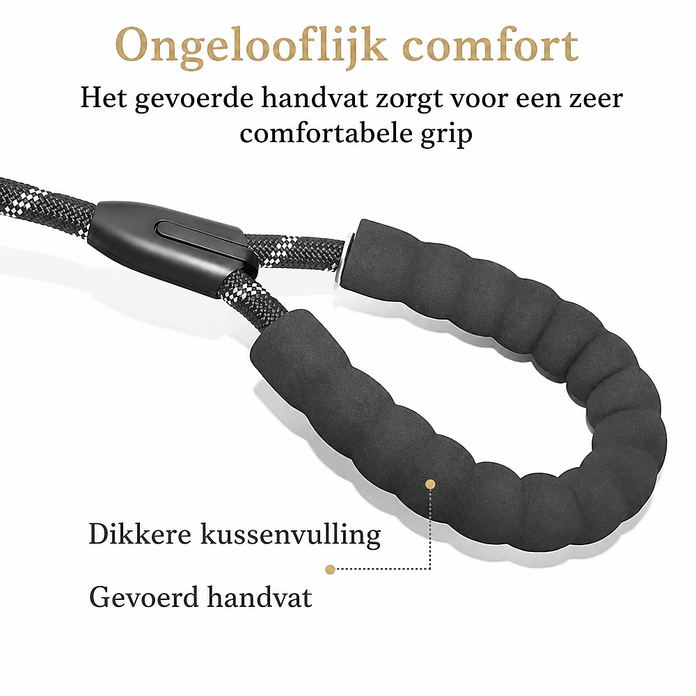 WiggleWalk™ Hondriem 360° draaibare dubbele wandelriem voor honden