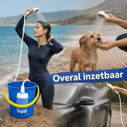PawShower Pro™ – Draagbare Hondendouche & Pootjesreiniger