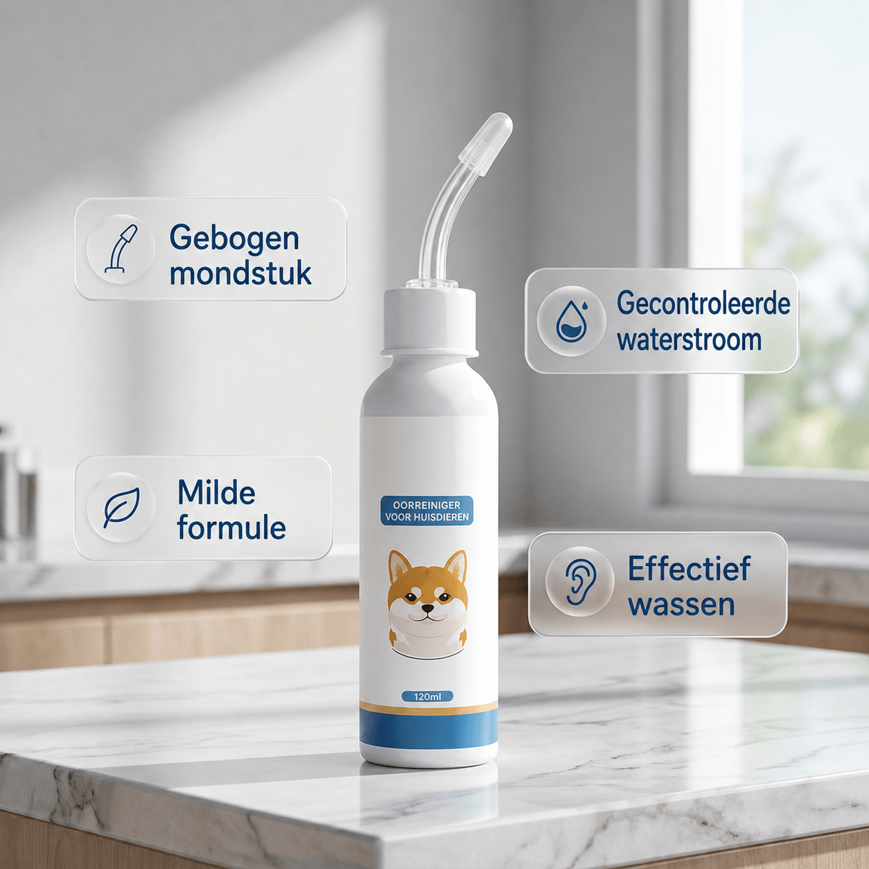 FluffyEars Care™ OORREINIGER VOOR HUISDIEREN
