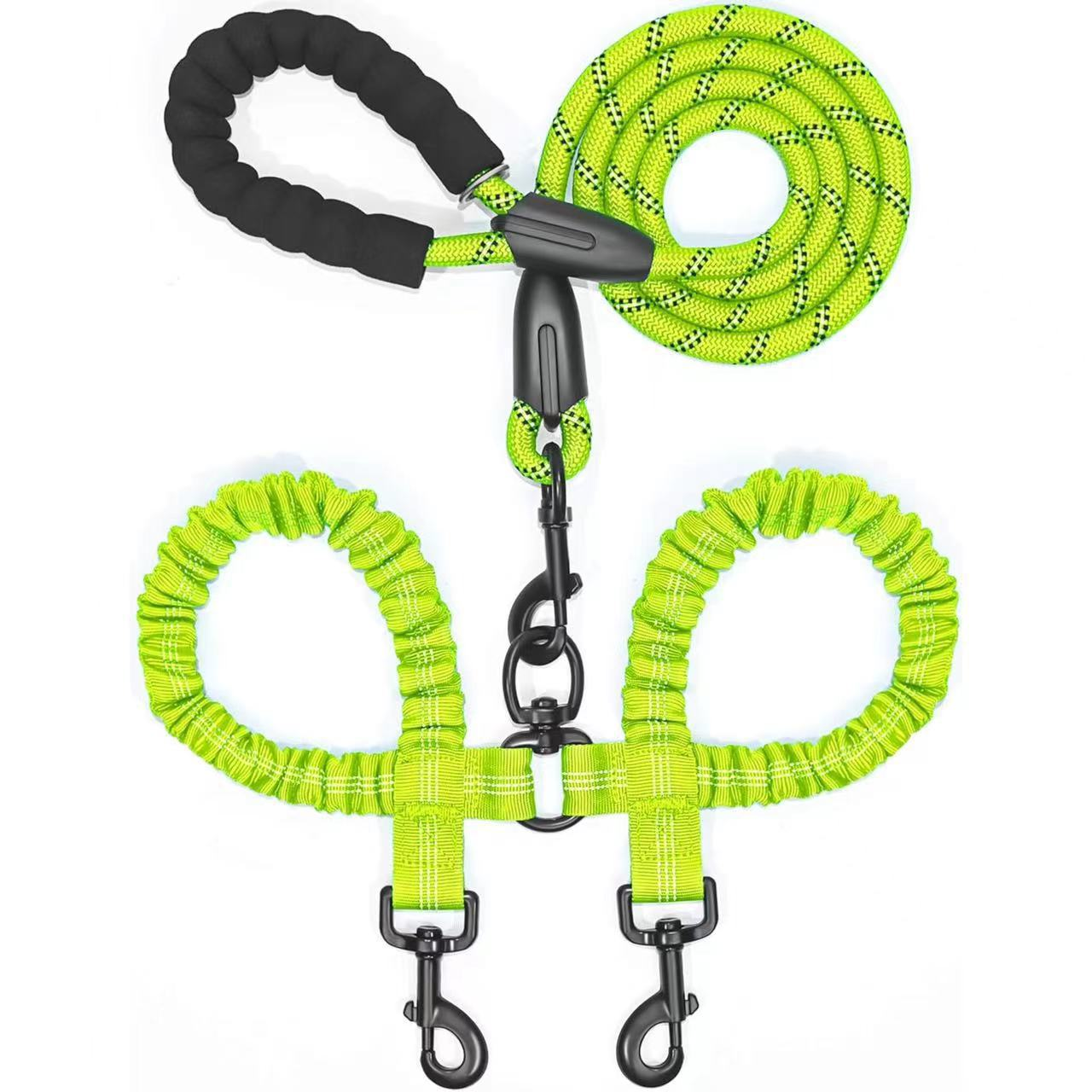 WiggleWalk™ Hondriem 360° draaibare dubbele wandelriem voor honden