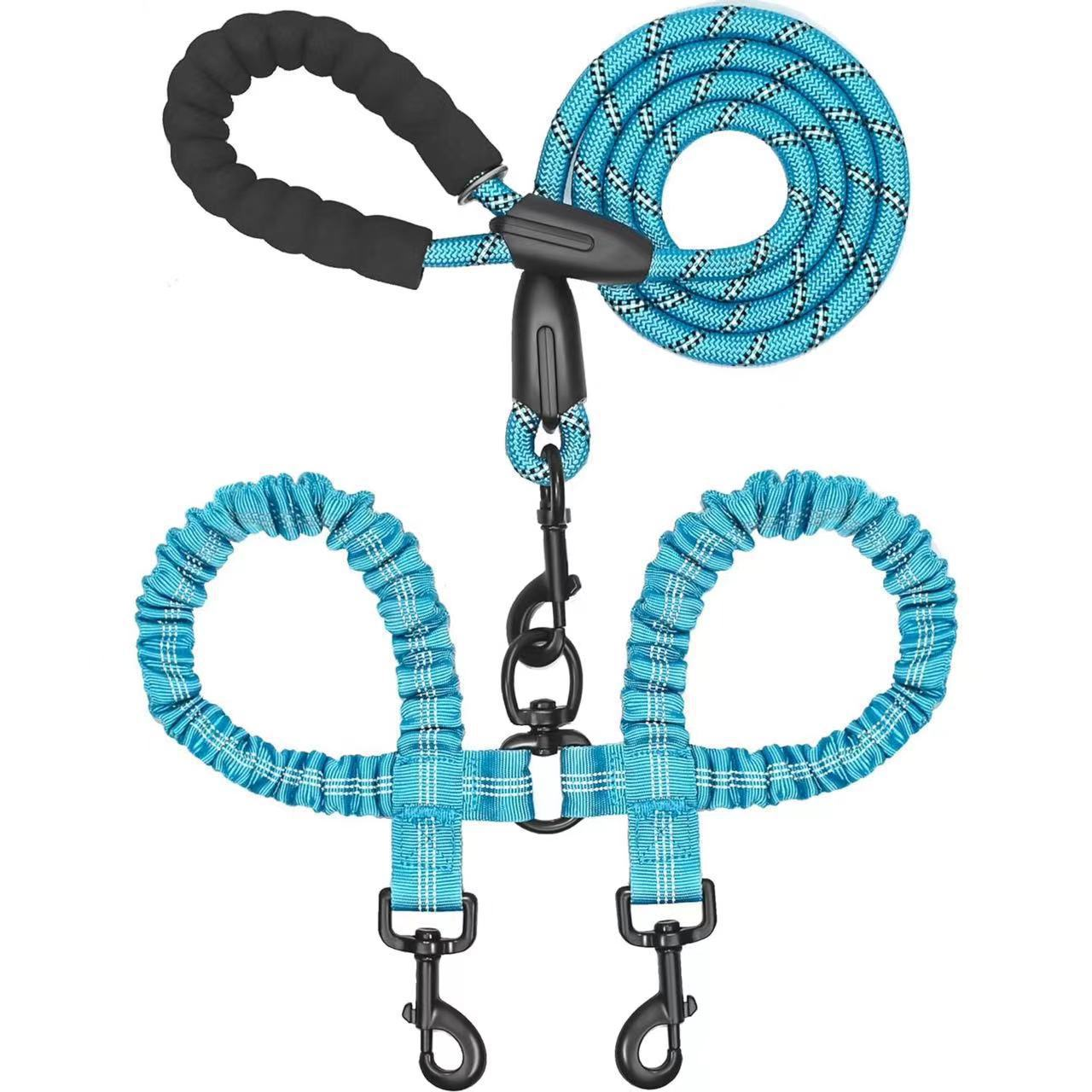 WiggleWalk™ Hondriem 360° draaibare dubbele wandelriem voor honden