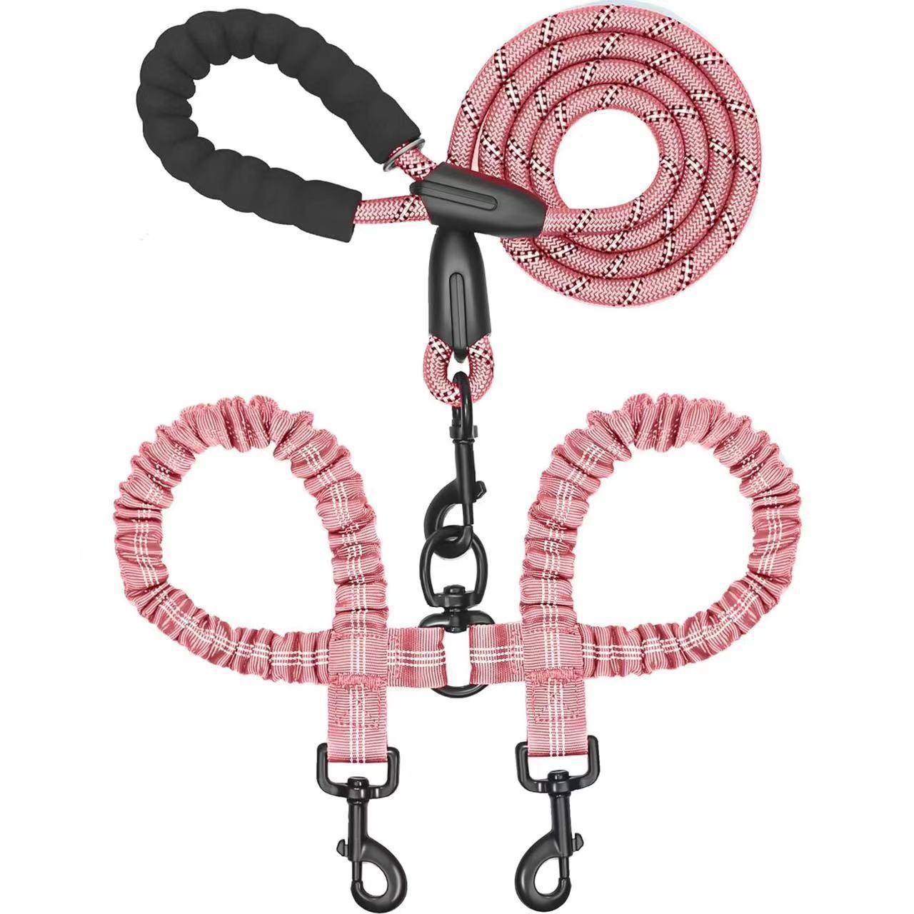 WiggleWalk™ Hondriem 360° draaibare dubbele wandelriem voor honden