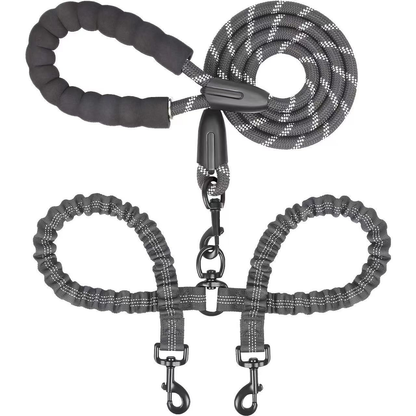 WiggleWalk™ Hondriem 360° draaibare dubbele wandelriem voor honden