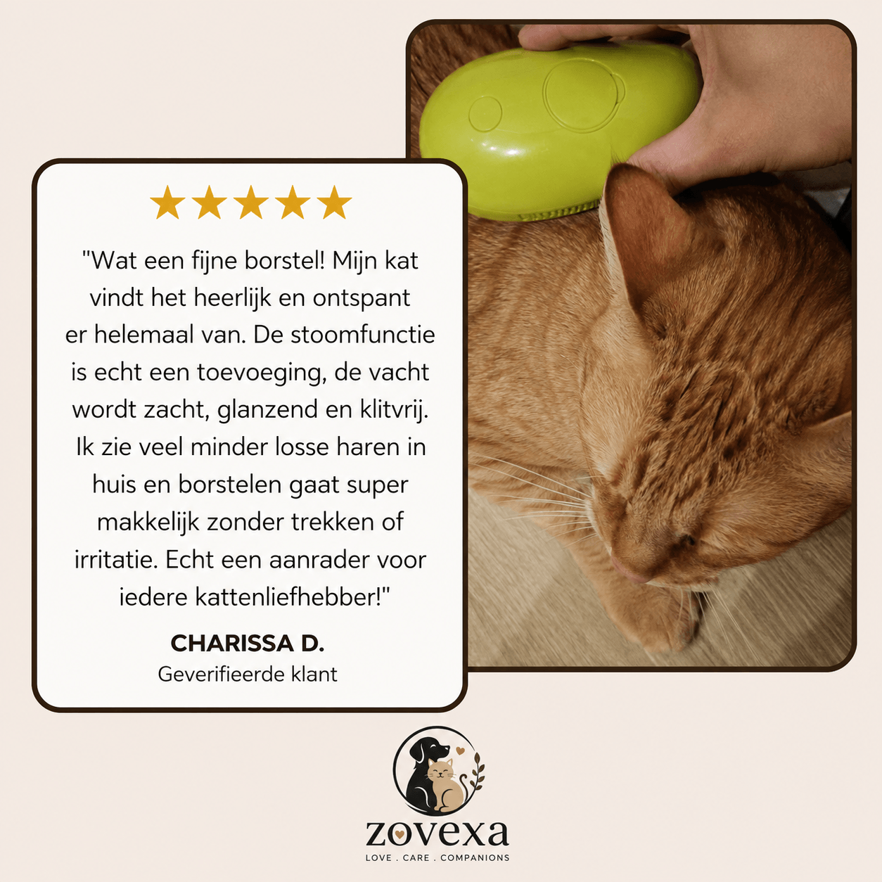 CozyBrush™  - Vachtverzorgings Borstel voor Huisdieren